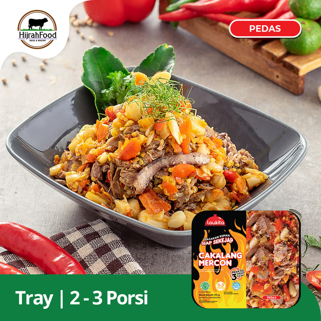 

Laukita Tray Cakalang Mercon Pedas Siap Saji Praktis Halal Frozen Food 175 gram
