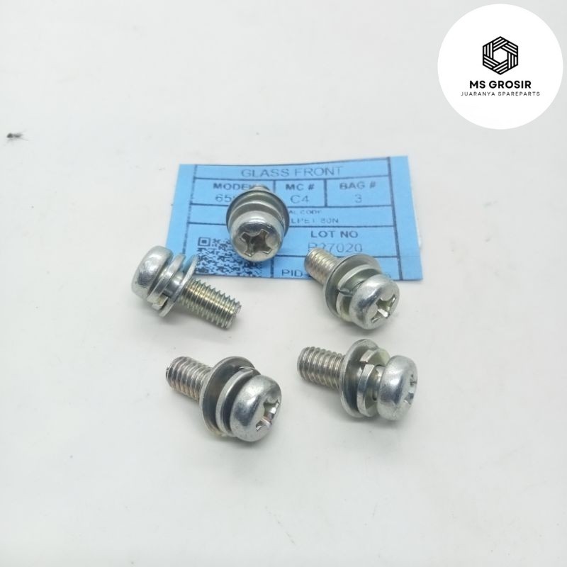 Baut 10 m6x12 kunci OBENG baut DOBEL RING ORIGINAL panjang 1,2 cm TOYOTA