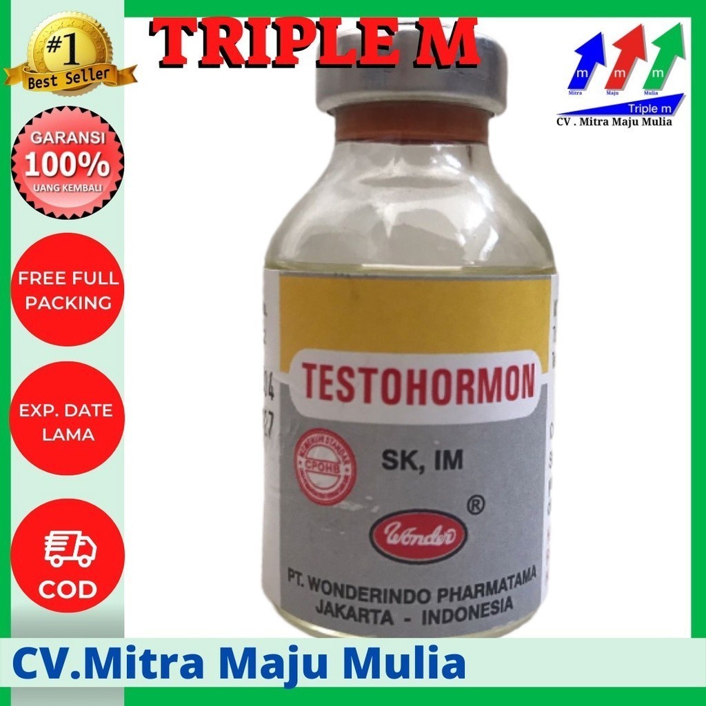Testohormon 20 ml Wonder Mengatasi Gangguan Reproduksi Hewan
