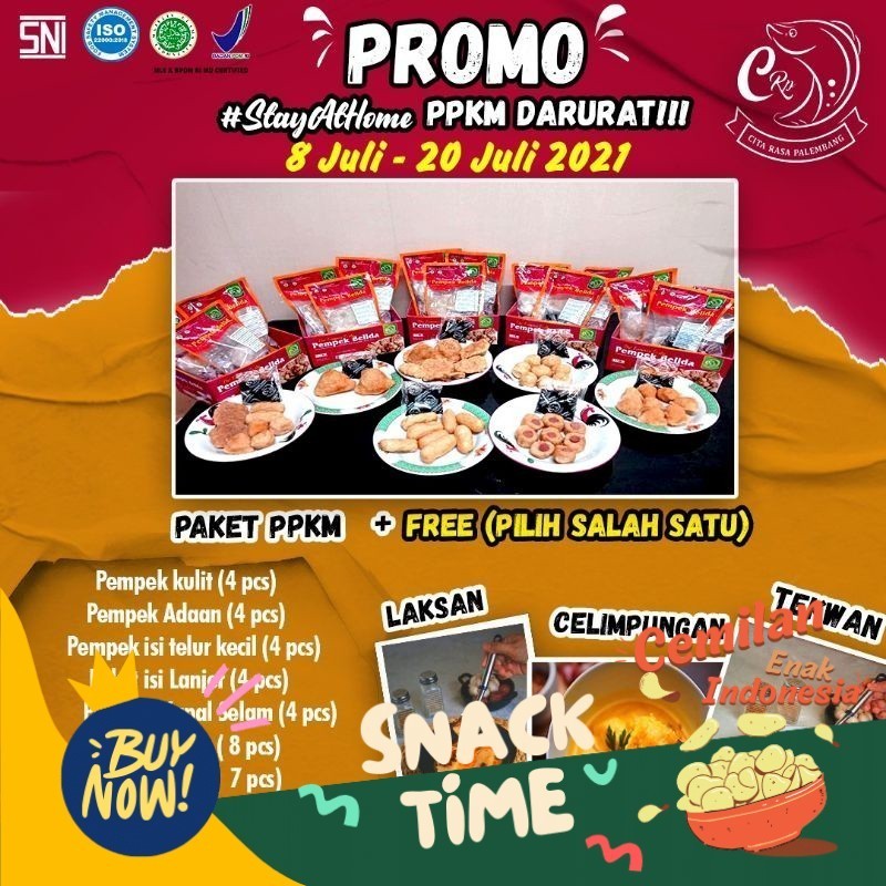 

Special Diskon PEMPEK BELIDA PALEMBANG ASLI ISI 35 PCS/PAKET PPKM/PEMPEK FROZEN/FROZEN FOOD/CEMILAN