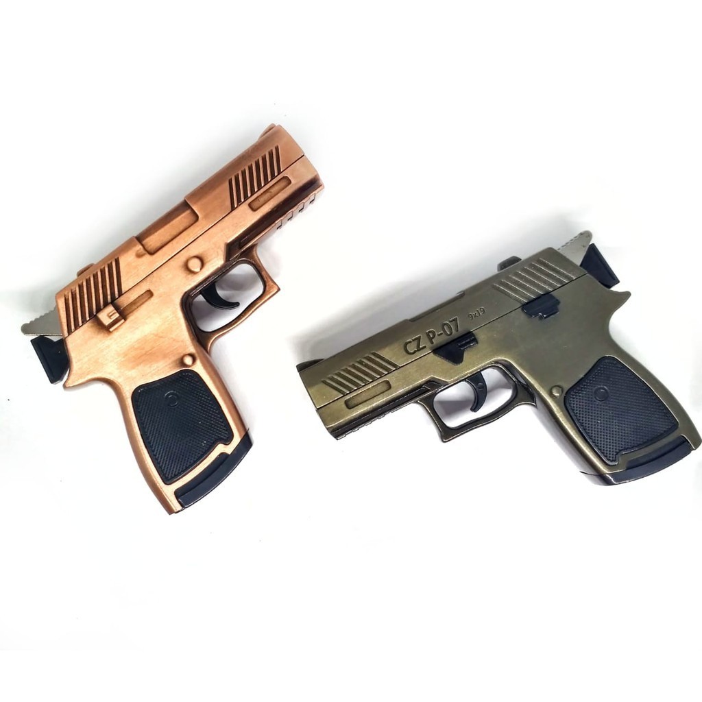 Super Hot KOREK API GAS PISTOL CZ P07 MANCIS LAS LIGHTER Terbatas