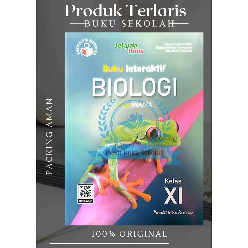 Buku Interaktif BIOLOGI SMA/MA Kelas 11/XI Kurikulum Merdeka Intan pariwara Tahun 2024 terbaru