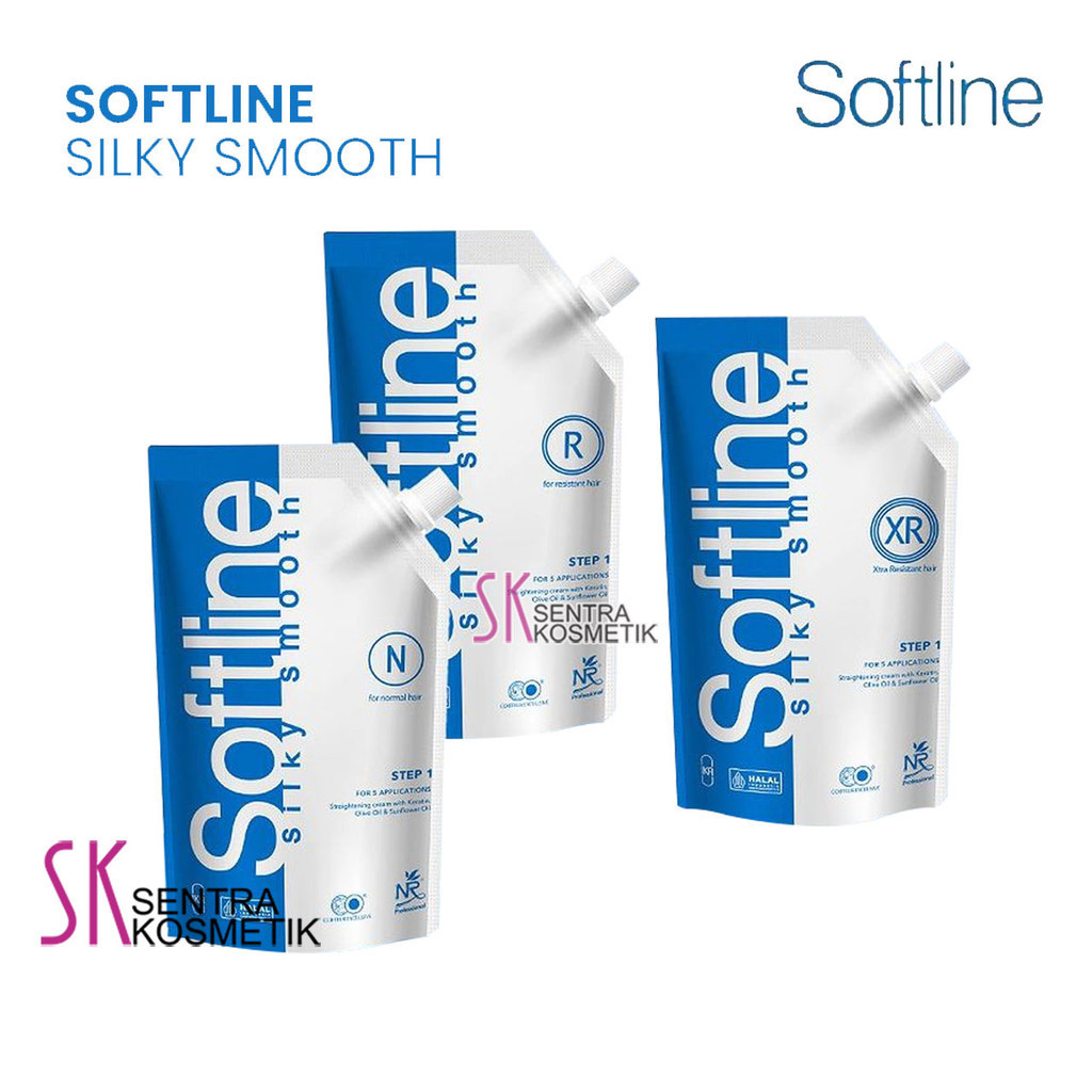 NR Softline Silky Smooth 500 gr Smoothing Keratin Rebonding Pelurus Rambut
