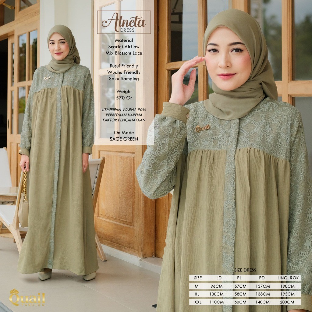 Alneta Dress Original Quail Alneta Dress Quail Gamis Quail Alneta Edginastore