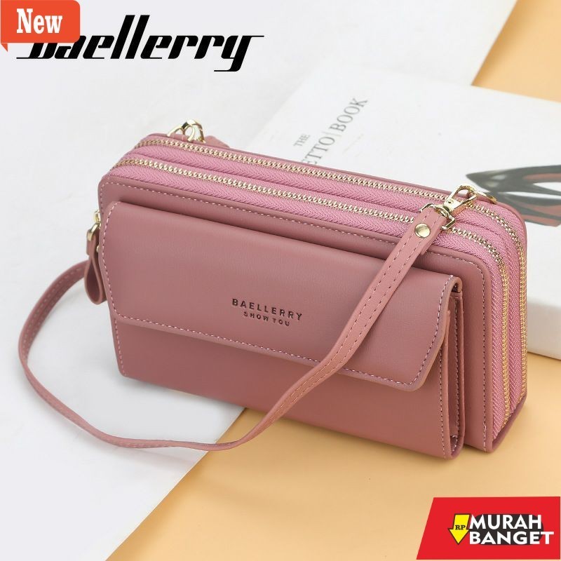 Tas buat lebaran- Tas HP Wanita Dompet HP Selempang Wanita Dompet Panjang Baellerry Wanita Original 