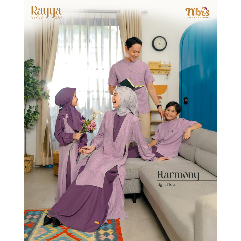 NIBRAS RAYYA SERIES 2024  / HARMONY LIGHT LILAC / NIBRAS SARIMBIT KELUARGA 2024