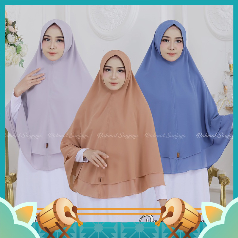 Fashion Wanita Muslimah Muslim Keren Kekinian Hijab Murah Khimar Lembut / KHIMAR RATU PET KERUDUNG 2