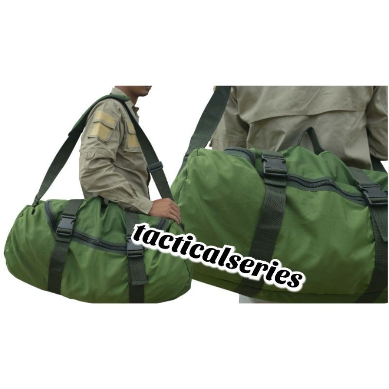 tas selempang TNI jumbo 60L/tas pendidikan TNI/tas kapsul pulsak/dufflebag jumbo/tas penyusak