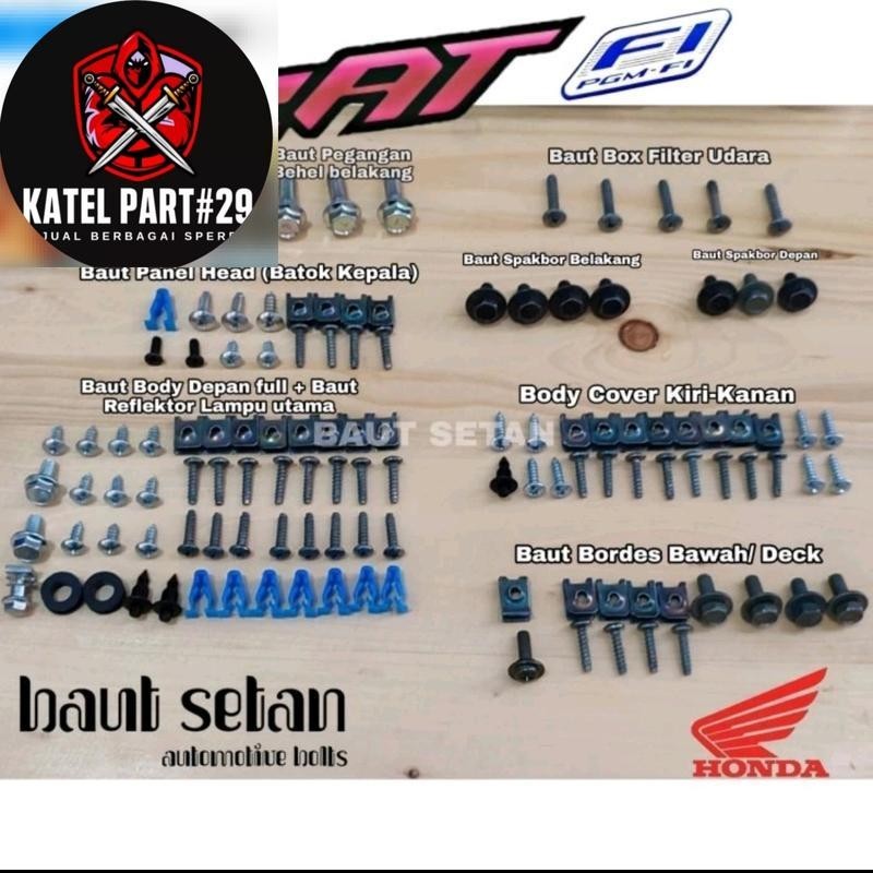 Baut Lengkap full set full body Beat New 2016-2021
