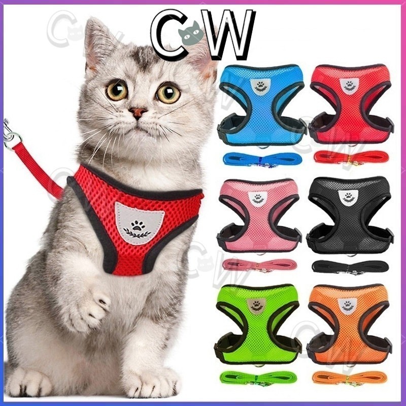Tali kucing dan anjing Tali kucing Untuk jalan Harness kucing Tali hewan peliharaan