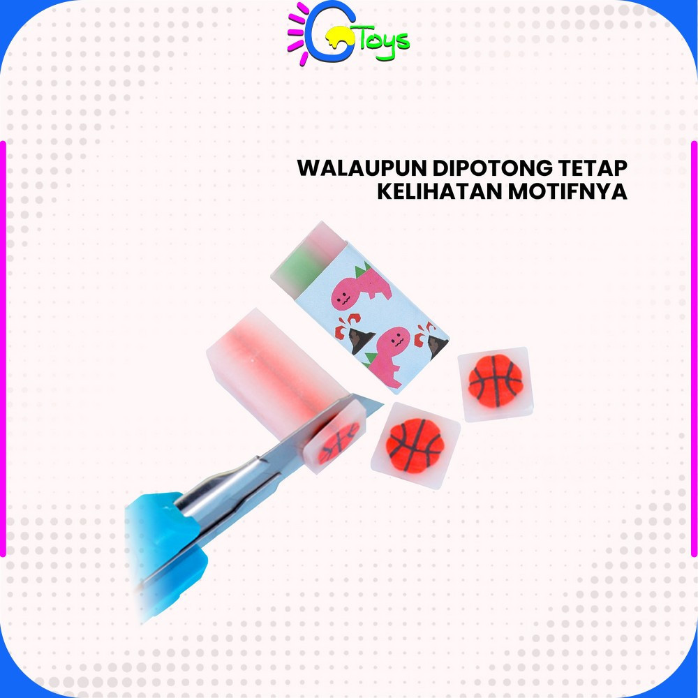 

CR-A74 Penghapus Pensil Karakter Motif Kartun Eraser Pencil Warna Warni Lucu / Alat Tulis Penghapus Karet Perlengkapan Sekolah Anak