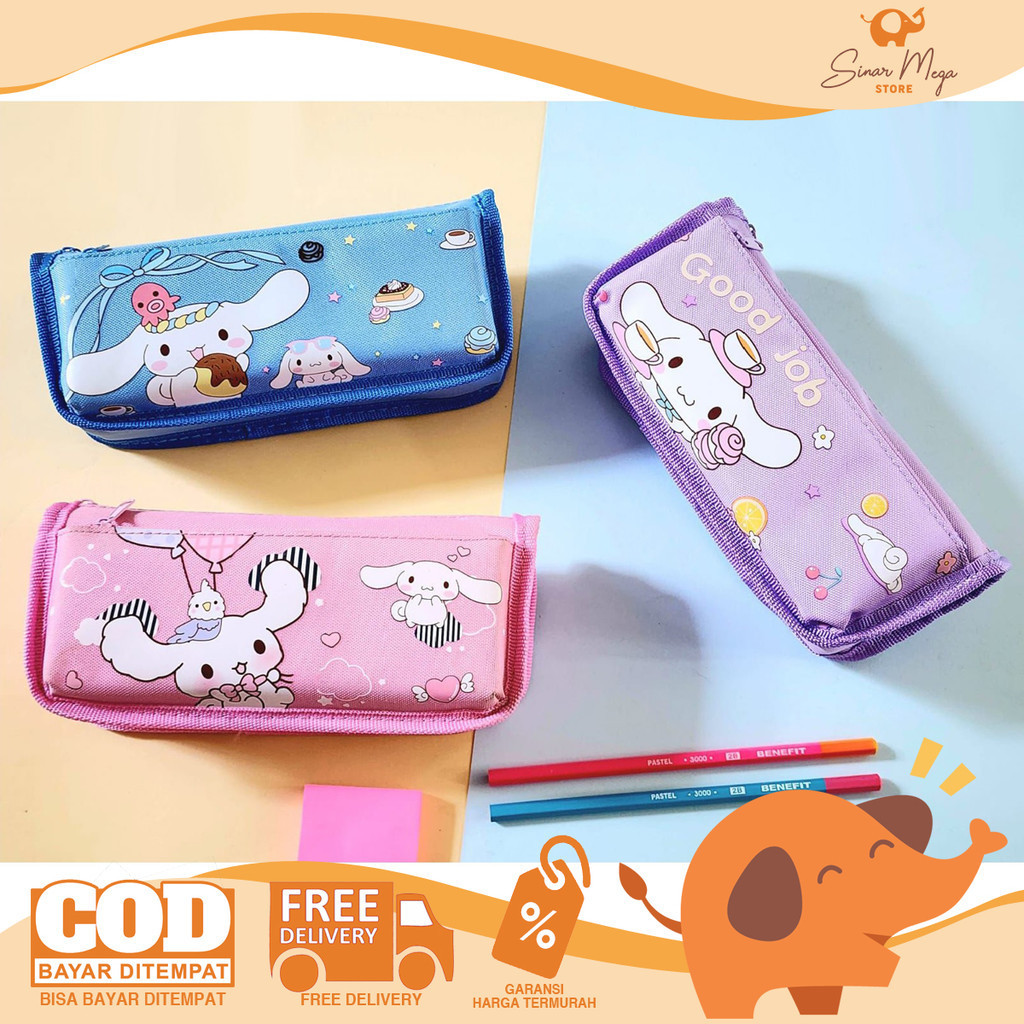 

Fancy Tempat Pensil Cinnamoroll (5879) Pencil Case Resleting Gambar Telinga Panjang Lucu Murah