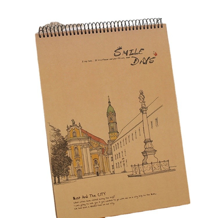 

Sampul Kertas Buku Sketsa Kustom Pengikat Spiral Pribadi Asli Pabrik Tiongkok MOQ Rendah