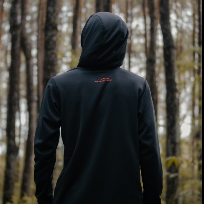 KILIMANJARO  - Base Layer hoodie - Baselayer Kilimanjaro  - Hitam, L