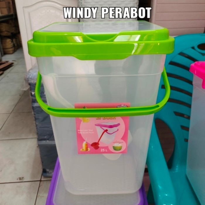 Toples Plastik Es Buah 25 Liter/Akuarium es Buah 25 Liter