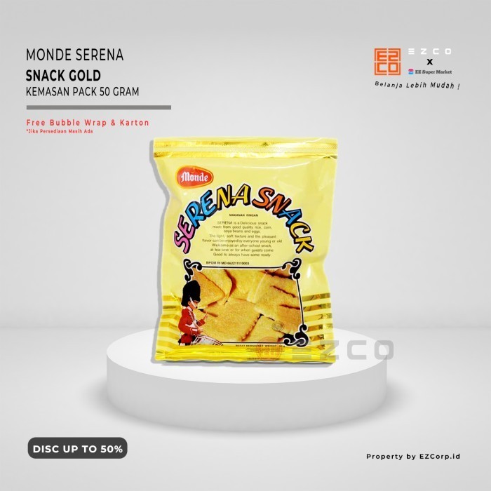 

MONDE SERENA SNACK GOLD KEMASAN 50 GRAM