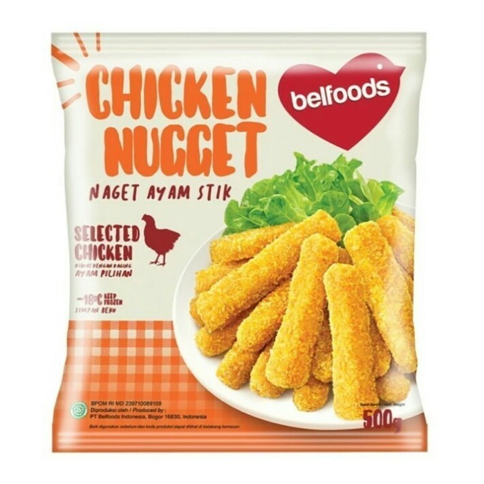 

Belfoods Nugget Stick 500gr / FAVORITE Chicken Nugget