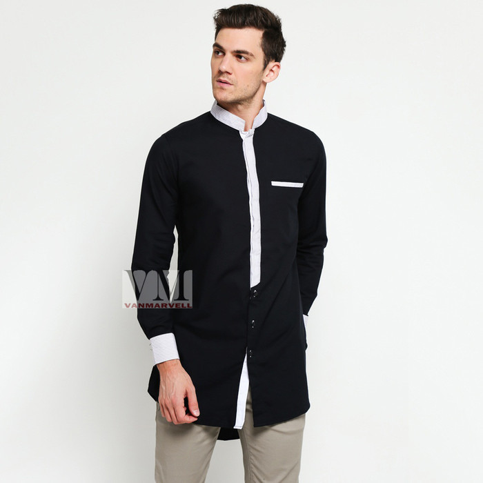 promosi toko VM Baju Koko Muslim Jumbo Gamis Koko Muslim Pria Panjang - M