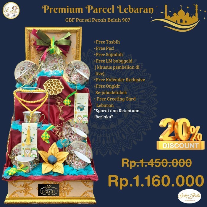 

READY STOK Parcel Lebaran GBF 907 Parcel Teaset, Hamper