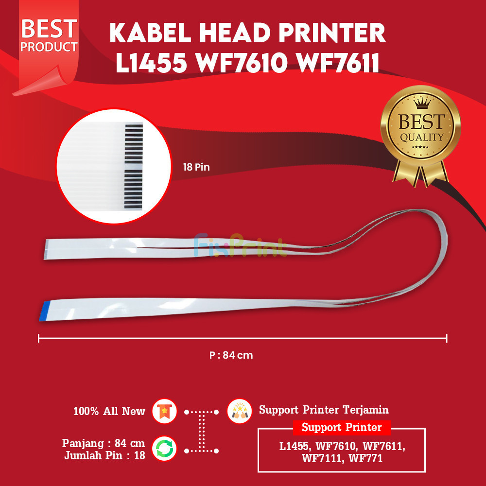 Kabel Head Printer Epson L1455 WF7610 WF7611 WF7111 WF7711, Cable Flexible L1455 WF7610 WF7611 WF711