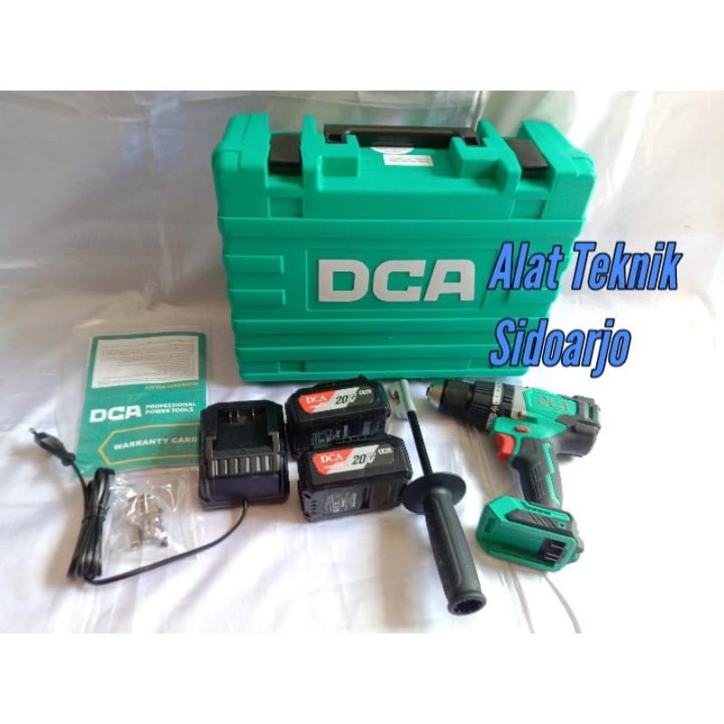 DCA ADJZ03-13 BOR TEMBOK BATERAI BRUSHLESS 13MM 20V - Bor Cordless DCA 13mm