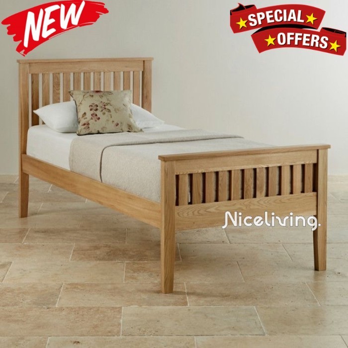 Niceliving. dipan modern kayu jati 120x200 Jati