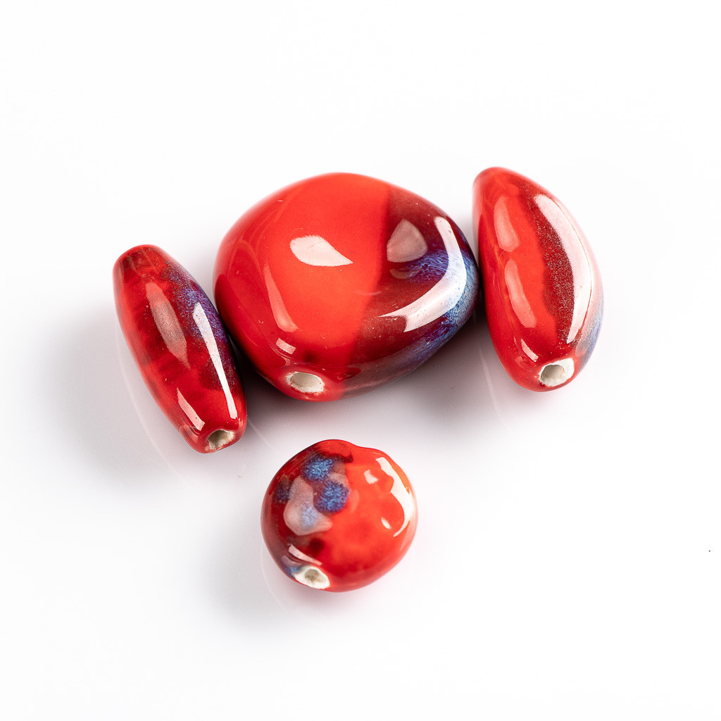 

Big Special-shaped Ceramic Beads Porcelain Crafts Jewelry Handmade DIY Materials #92566
