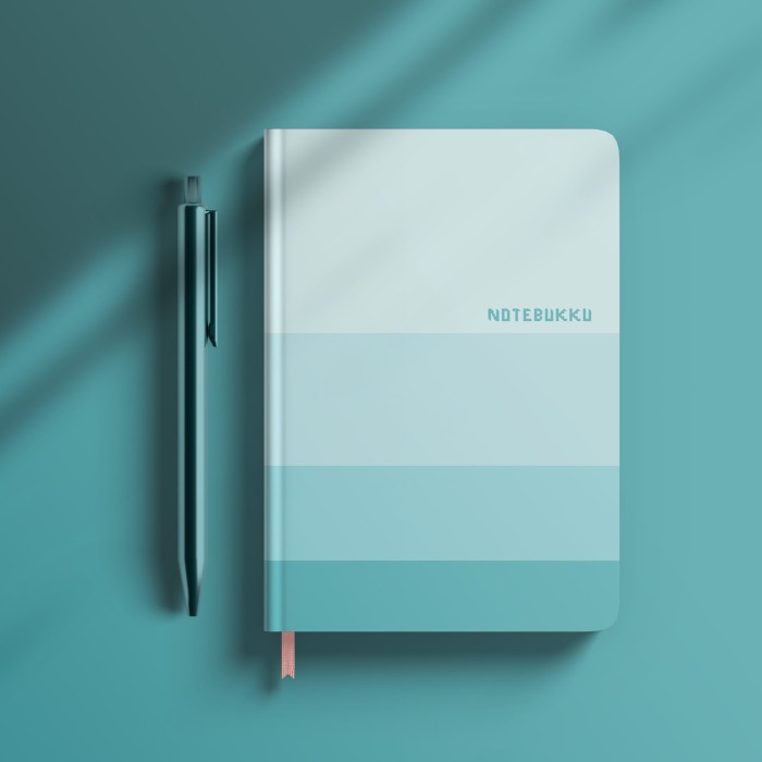 

THOS NOTEBOOK A5 / JOURNAL BOOK /AGENDA hardcover NOTEBUKKU - Biru, garis