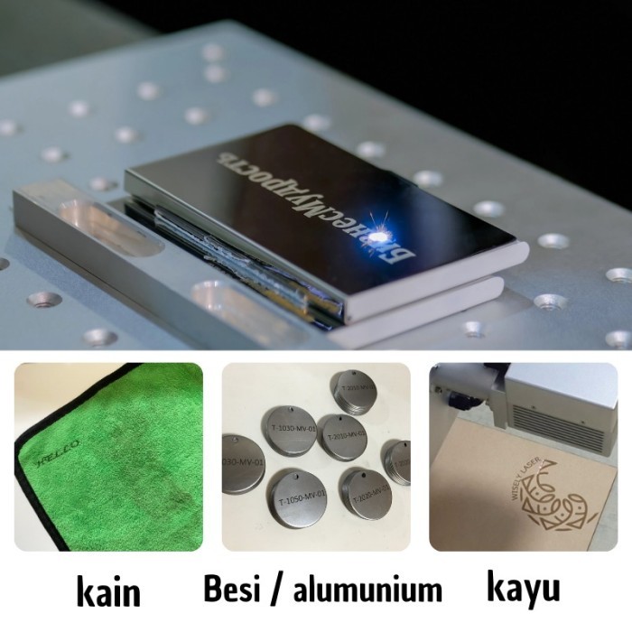 

Hanya Jasa Fiber Laser Marking, Harga untuk 1 desain (Harga TIDAK TERMASUK BAHANNYA) MINIMUM 50PCS