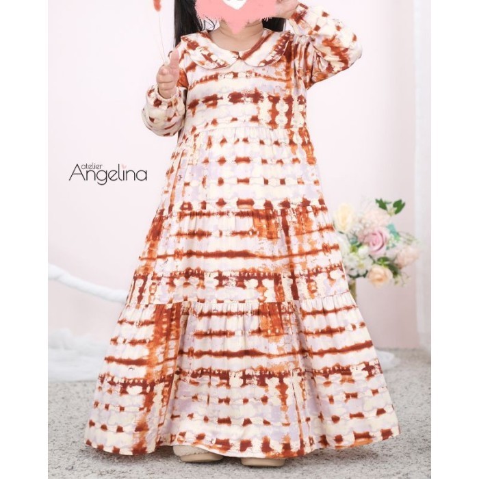 Atelier Angelina Aurora Blitz Bella dan Little Bella Gamis - Cinnamon