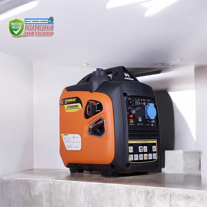 Mesin Genset Bensin Compact Portable Generator Gasoline Firman FOG 2888 SEi 2000 watt Elektrik Start