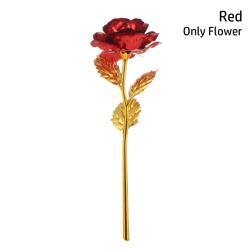 

JIUZHO Bunga Mawar Dekorasi Artificial Rose Gold Foil Rose 24K - JZ-240 TERLARIS