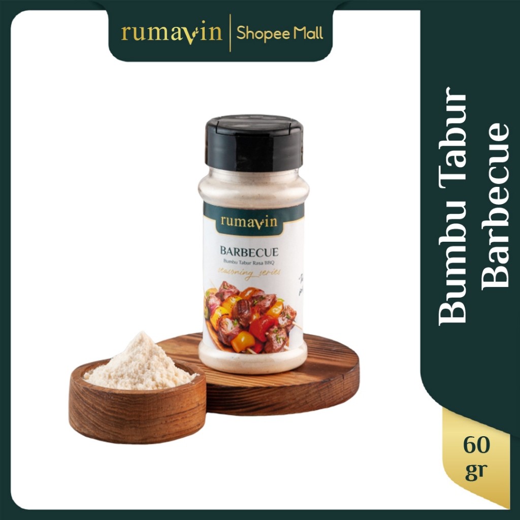 

Rumavin - Premium Bumbu Tabur Barbecue / BBQ Botol 60gr