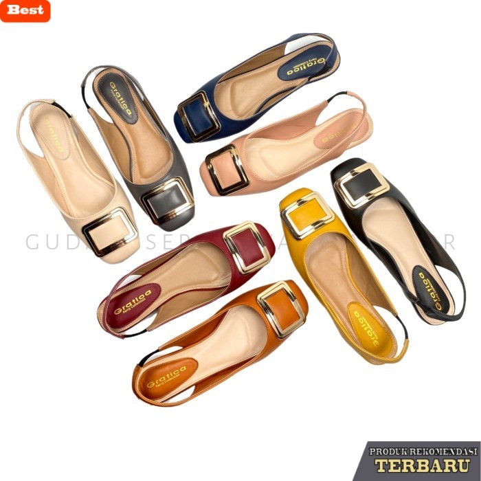 sandal wanita trend sekarang Gratica Sandal Flat Tali Wanita 005 - cream, 37