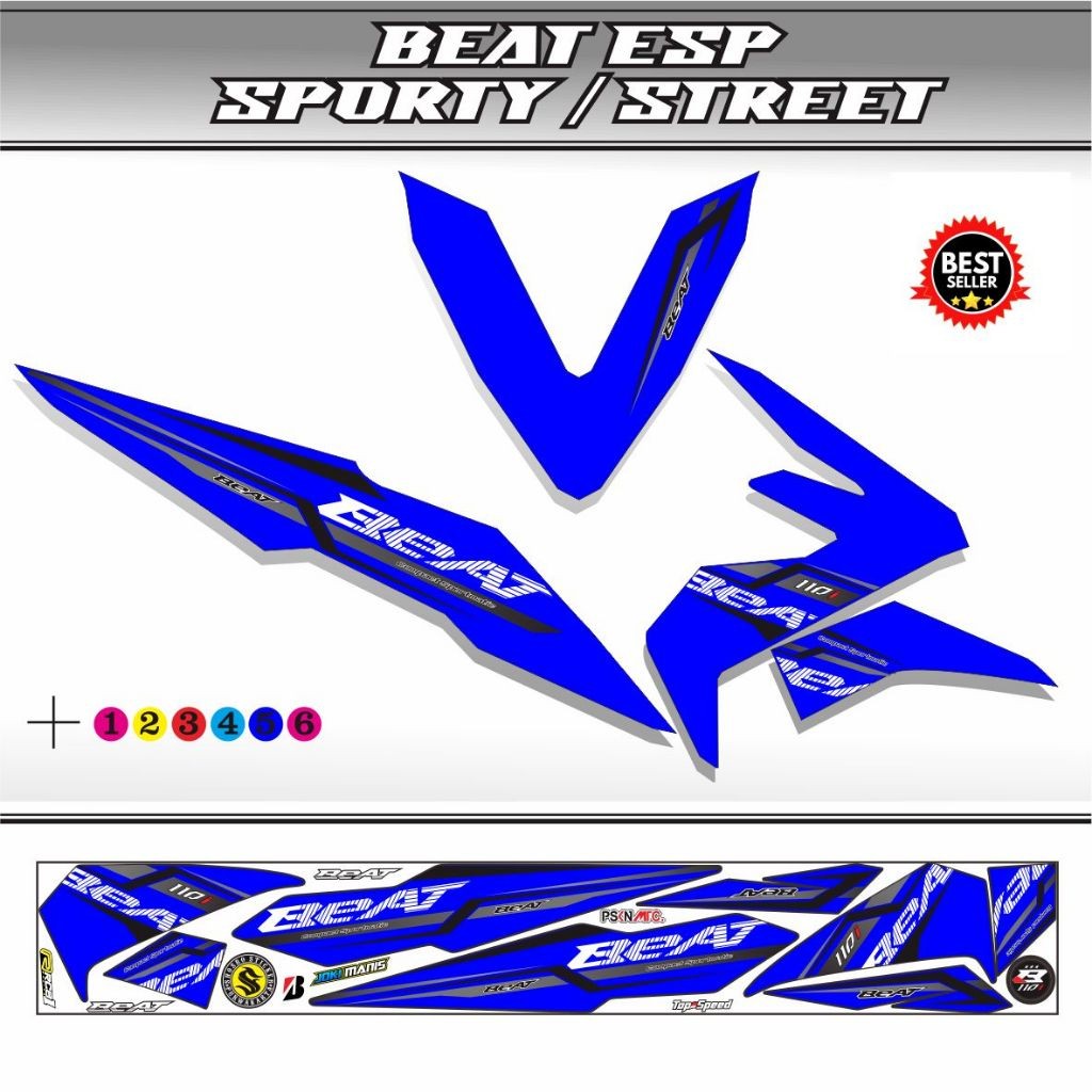 STIKER MOTOR BEAT SPORTY STIKER BEAT ESP STIKER MOTOR