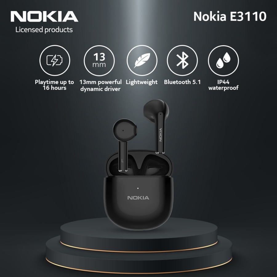 Nokia E3110 True Wireless Earbuds Bluetooth Earphone TWS HD