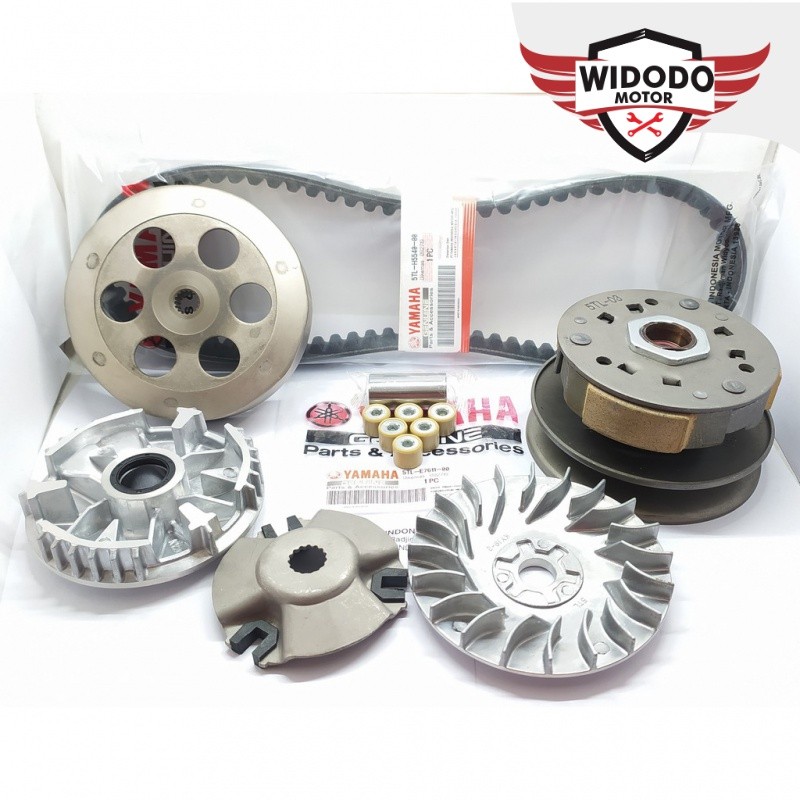 Paket CVT Komplit Mio Sporty Smile/Smail Paket CVT Mio Soul Karbu Paket Puli Depan+Pully Belakang