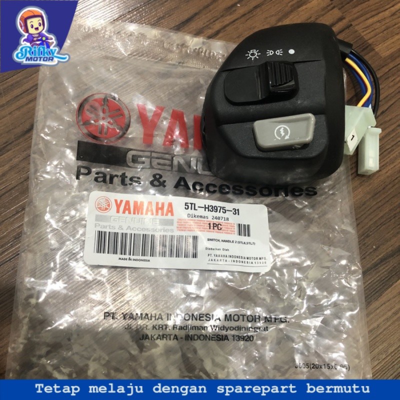 5TL 3 SAKLAR KANAN TOMBOL STATER MOTOR STARTER LAMPU ON OFF YAMAHA MIO J SOUL GT XEON JUPITER Z MX