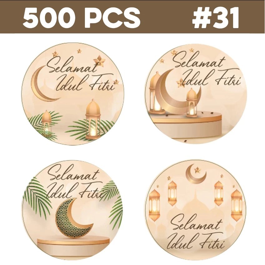 

Stiker Ramadan Idul Fitri Umroh Eid Mubarak Lebaran Sticker Roll Label Kotak Makan Botol Minum 1 Roll 500 Pcs