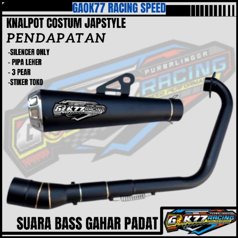 Knalpot Japstyle Underbelly Xsr155 R15 GSX CBR150R CB150 BYSON XABRE VERZA MX VIXION ORIGINAL GAOK77
