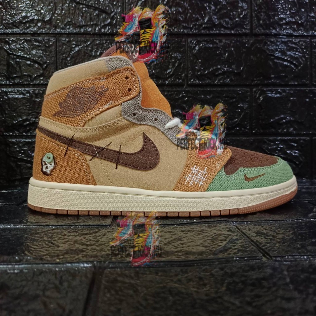 Sepatu AJ 1 High Zion Voodoo