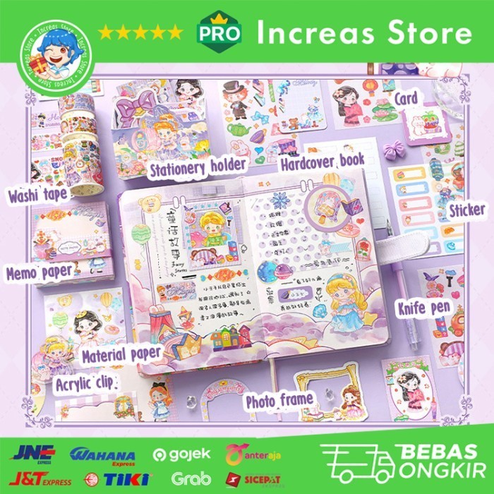 

Diary Set : Inspire Dream - Adorable Gift - Perfect for Girls - Cute - Merah Muda