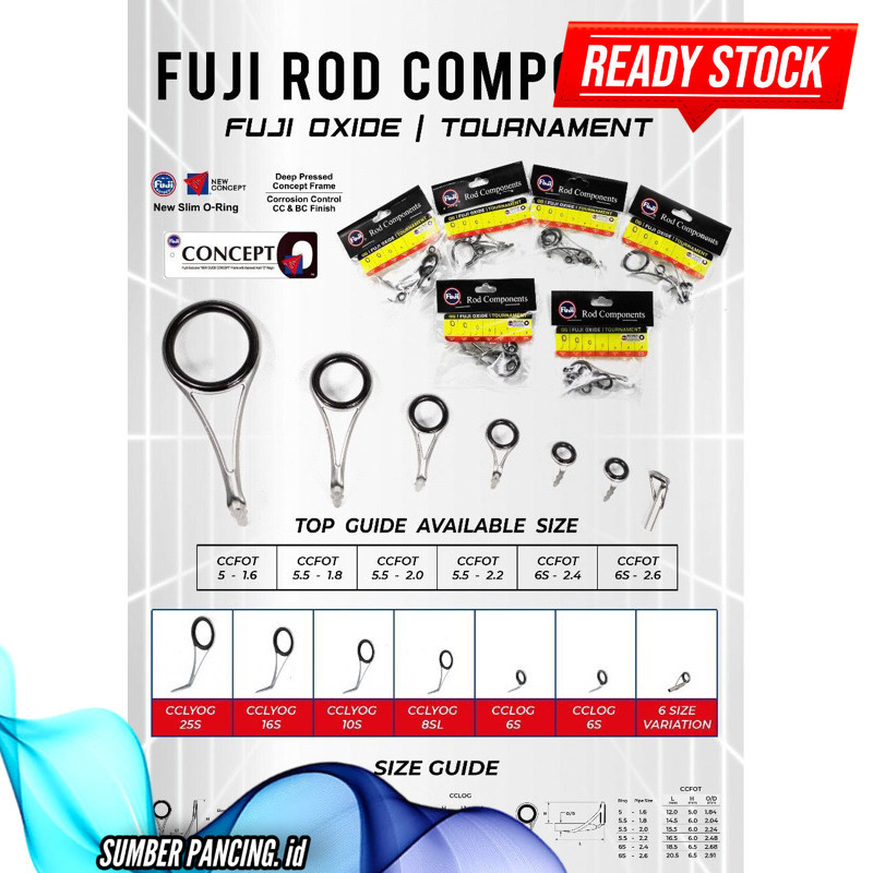 Ring guide set Fuji isi 7 pcs - Mamarit Fuji termurah