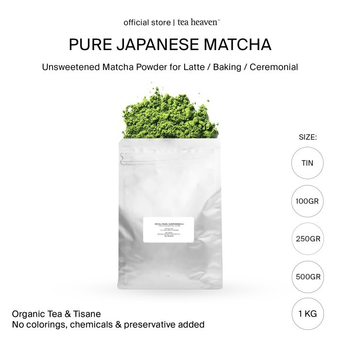 Matcha Powder 1kg Pure Premium Green Tea Murni Japanese 1 kg - Pure Matcha B, 100gr