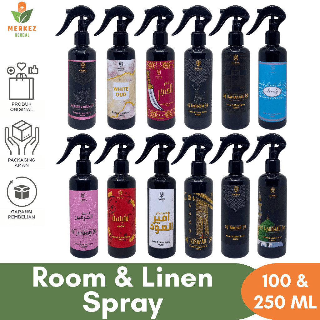 Freshner Mabruk Pewangi Pengharum Ruangan Kamar Tidur & Pakaian Arab Spray Semprot Tahan Lama / Room