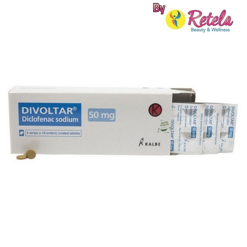 DIVOLTAR 50MG TABLET / Natrium diklofenak 50 mg