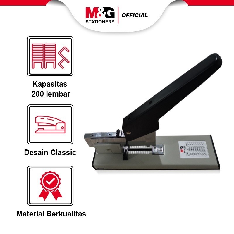 

M&G Stapler Heavy duty Economic MGS - 304 Stapler Besar Kapasitas 200 Lembar - SHESB
