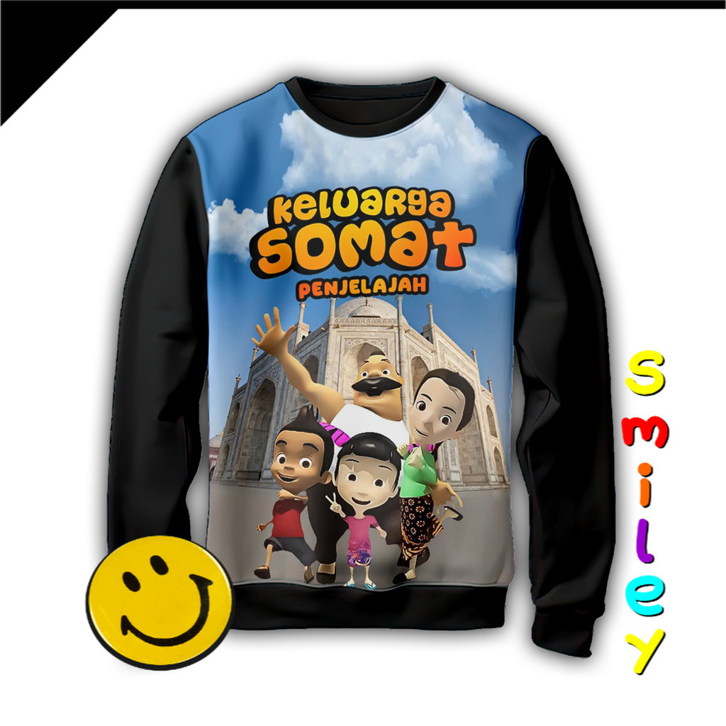 Sweater Anak Animasi Keluarga Somat Jaket 3D Kartun Keluarga Somat 06CD008 _SW Untuk Usia 1-12 Tahun