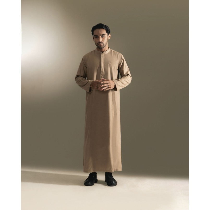 Gerai Hawa - Bilal Gamis Pria Jubah Lengan Panjang Mewah - Metamorfosa - Grey, S