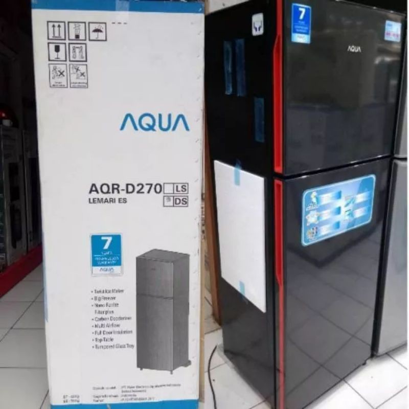 Kulkas Aqua Japan 2 pintu D 270, 261